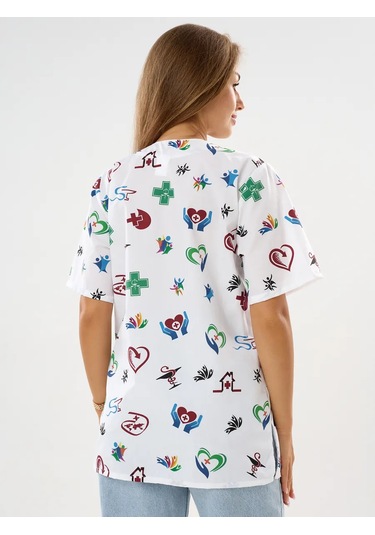 Nairimed Kadın Tıbbi Gömlek 371630337 Beyaz