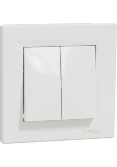 Schneider Asfora İkili Vavien Anahtar Beyaz - EPH0600121