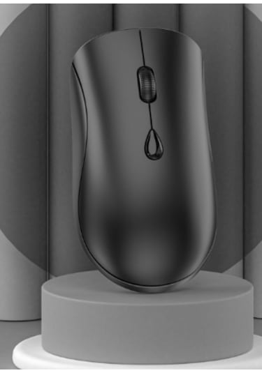 Kablosuz Fare, Usb Alıcılı 2.4g Gürültüsüz Fare - Windows Sistemli Pc, Tablet Ve Dizüstü Bilgisayarlar İçin Taşınabilir Bilgisayar Faresi - Siyah