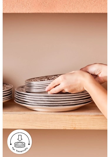 Karaca  Legend Groove 24 Parça 6 Kişilik Yemek Takımı