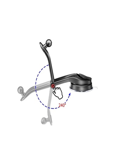 Araç Torpido Üstü Vakumlu Telefon Tutucu Güçlü Vakum Ayarlı