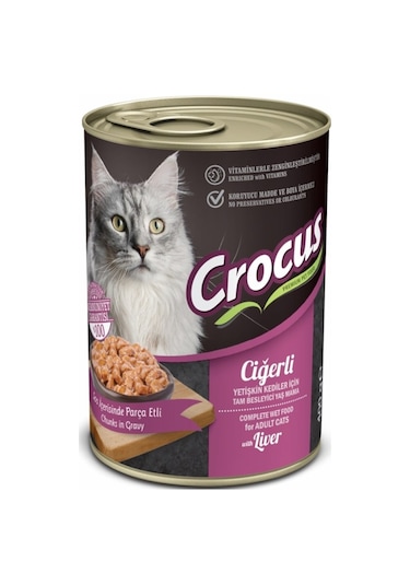 Crocus Yet. Kedi Ciğerli Yaş Mama 400 G