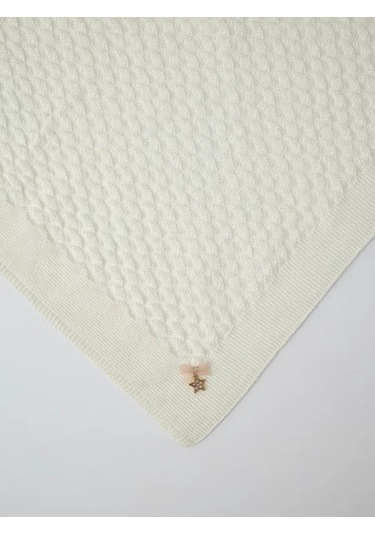 Mk Accessories Bebekler İçin Örgü Battaniye 90/90 Cm 332073244 Sütlü