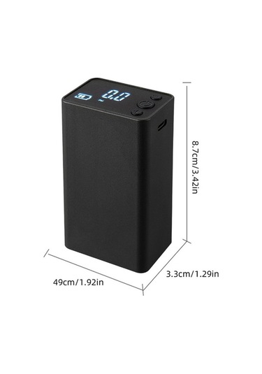 Artfulabode Topları Taşınabilir Spor Şişirme Pompası Ölçer İçin Hava Geeroyoo Ekranlı Dijital Çok Amaçlı - Qg