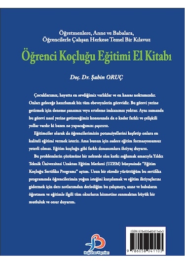 Öğrenci Koçluğu Eğitimi El Kitabı - Doç. Dr. Şahin Oruç