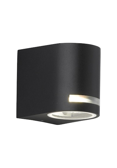 Maestro Tek Yönlü Dekoratif Işık Süzmeli Iç Ve Dış Mekan Aplik, Bahçe, Teras Apliği Ampul Hariç Siyah