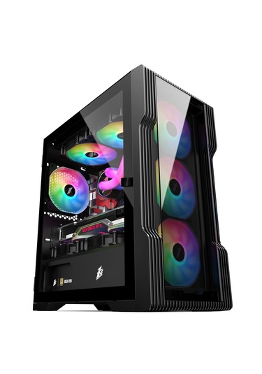 1st Player Trılobıte T3-G 600 W 80+ Raınbow 4x12cm Fan Kasa Siyah