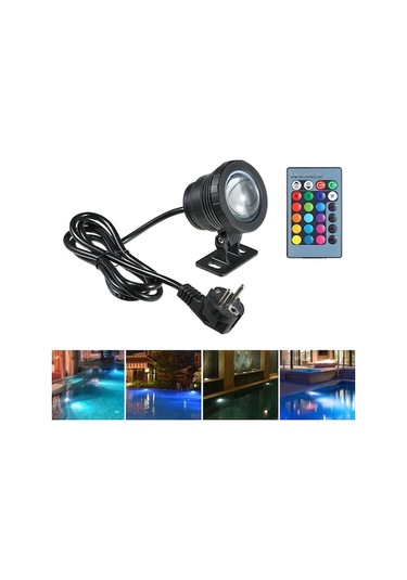 Trendooze Uzaktan Suya Su Su Strobe/ Smooth Rgb Renk Led Kumandalı, Işığı Ip65 Havuz, Gölet, Flash/ Fıskiyesi, Fazla Fade/ En Efekti, Değiştirme, Dayanıklı Aydınlatma Altı Akvaryum, Ac85-265v 4 1m 16 10w , Pj