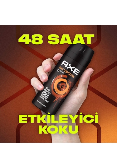 Axe Dark Temptation Dark Chocolate Scent Erkek Sprey Deodorant 150 ML