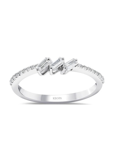 0.22 Karat Baget Pırlanta Tria Yüzük