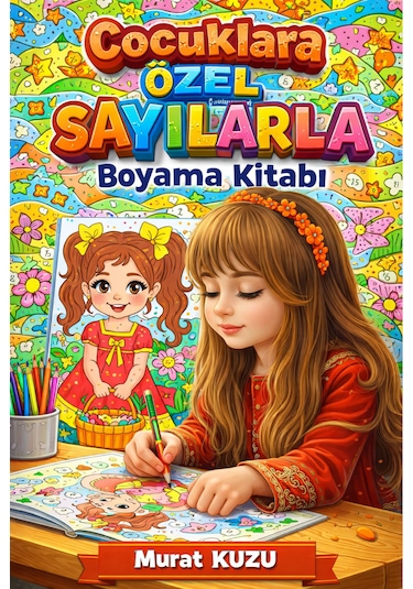 Çocuklara Özel Sayılarla Boyama Kitabı 72 Tam Sayfa