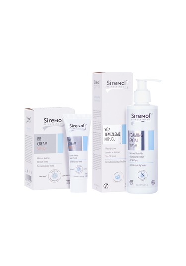 Sirenol BB Krem SPF30 Medium 30 ML + Cadı Fındığı Yüz Temizleme Köpüğü 250 ML