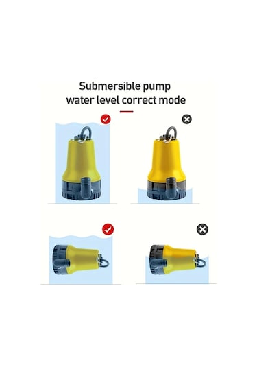 Challenger Mavi Mini Su Pompası 4200l/h Dc12v Tasinabilir Derin Kuyu Pompasi Bahce Sulama
