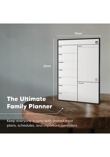 Buzdolabı Takvimi Yemek Planlayıcısı Ve Alışveriş Listesi Beyaz Tahta
