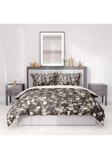 Monohome Premium Luxury Çift Kişilik Nevresim Takımı 3d Pamuk Saten İvy Dream-1617 - Lastikli Çok Renkli
