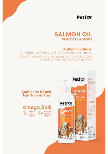 Somon Yağı 250 Ml Kedi Ve Köpekler İçin