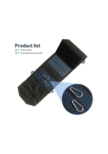 Hfambition Siyah 12w 5v Çift Usb Güneş Enerjisi Çevirici - Ip6 Su Geçirmez, Taşınabilir, 2 Kalkanlı, Polikristal Güneş Paneli