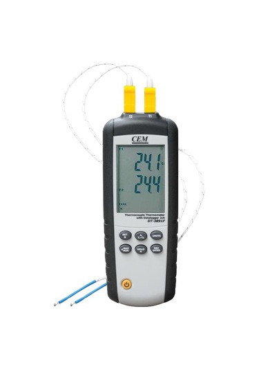 Cem Dt38f Sıcaklık Kayıt Cihazı 2 Kanallı Datalogger