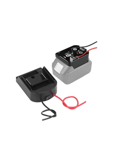 Moveevo 14.4-60v Lityum Pil Adaptörü, 10a I/o Anahtarlı, 14awg Silikon Kablolu, Abs Malzeme, Robot/oyuncak Araba/led Için Dıy Güç Kaynağı