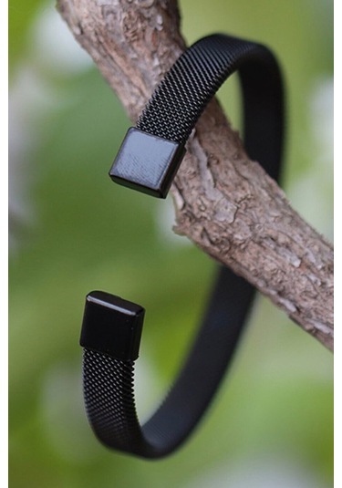 Örgü Hasır Model Kelepçe Unisex Çelik Bileklik Bilezik Scb20