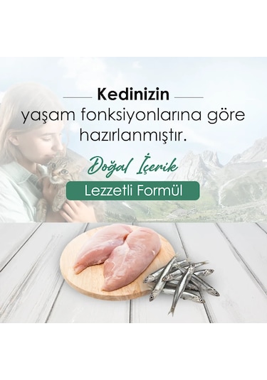 CatPlus Tavuklu ve Hamsili Yetişkin Kedi Maması 2 x 1500 G