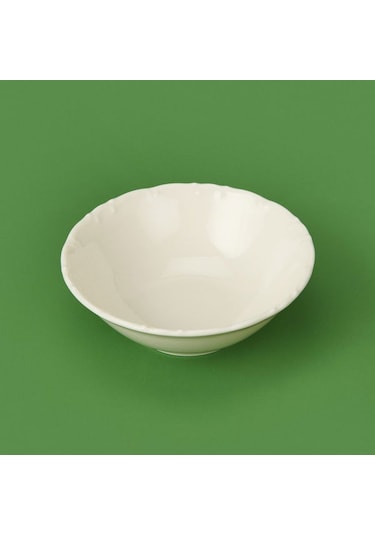 Tulu Porselen Liana Çorba Kasesi - Krem - 14 Cm Krem