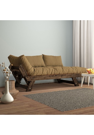 Woodesk Adalar Masif Ceviz-camel Renk 2li Kanepe Cpt8119-210
