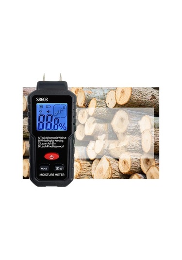 Trendooze Homyl Ahşap Nem Ölçer Higrometre 2 Pimli 4 Modlu Cihazı