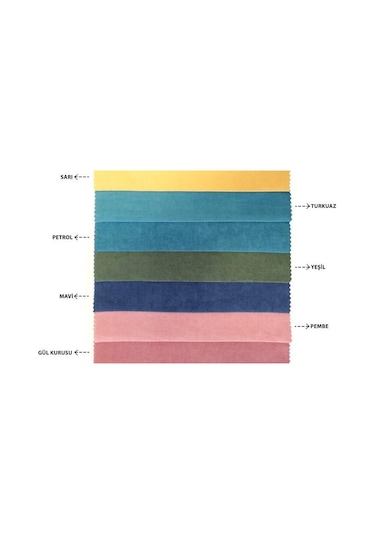 4'lü Kadife Dokulu Kırlent Kılıfı Sarı-2165 - Sarı