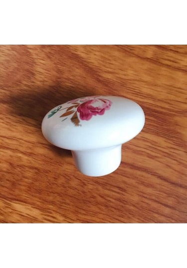 10 X Dolap Kulpları Kapı Kolları Dolap Mobilya Düğmeleri Seramik Mobilya Lale