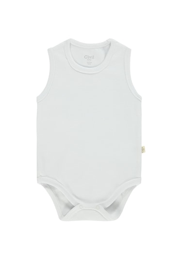 Civil Baby 3'lü Karışık Renk 3-36 Ay Çıtçıtlı Badi - Turuncu
