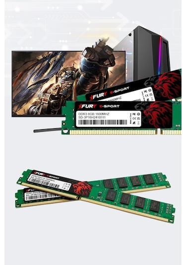 Fury E-Sport 8 GB DDR3 1600 MHz CL11 Masaüstü Ram