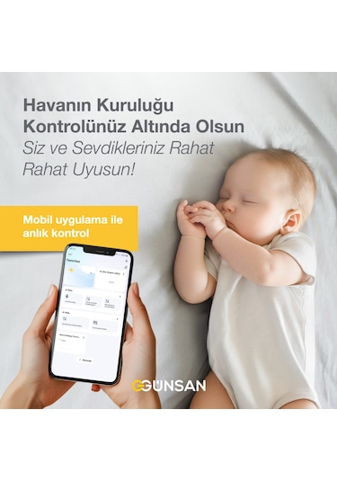 Günsan Akıllı Wifi Sıcaklık & Nem Sensörü Tuya & Smart Life Uyumlu