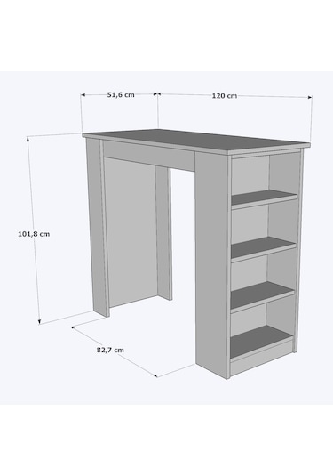 Bicabin 529778068 Tekila Raflı Bar Yemek Mutfak Masası