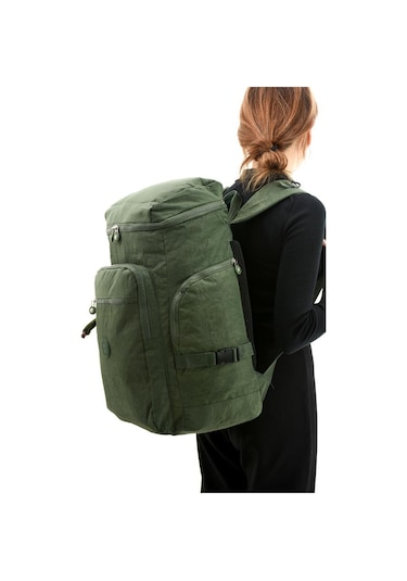 Unisex Dağcı Çantası Kamp Çantası Seyahat Çantası Hafif Klinkır Kumaş Outdoor Çanta 50 30 Cm Yeşil