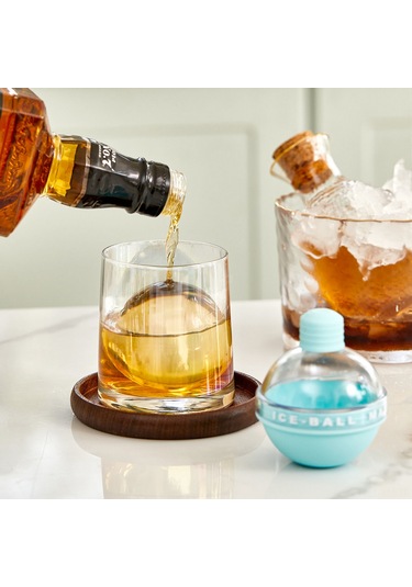 Ximistore9 Renkli Silikon Buz Topu Kalıpları - 4'lü Set, As Kapaklı, 2.4 İnç Dev Buz Topları İçin, İçeceklerinizi Serin Tutar Çok Renkli