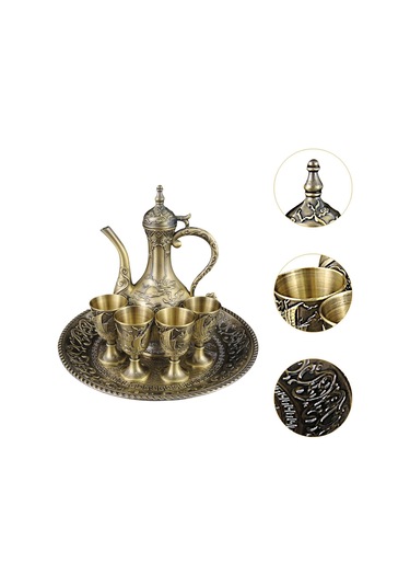 Suntek Şarap Pot Seti Avrupa Çay Yemek Odası Düğün Hediyesi Bronz