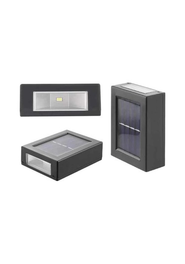 Dekoratif Duvar Lambası Solar Güneş Enerjili Bahçe Aydınlatması Çok Renkli