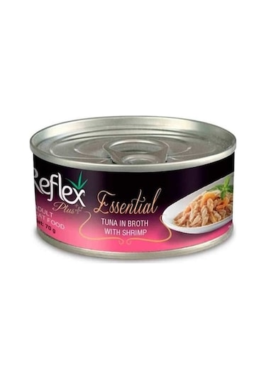 Reflex Plus Essential Ton Balıklı ve Karidesli Konserve Yetişkin Kedi Maması 24 x 70 G
