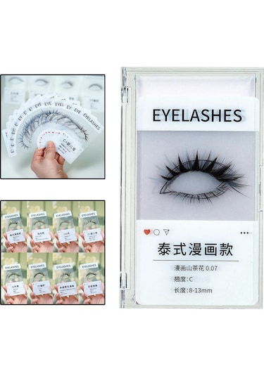 Suntek 14x Kirpik Etkisi Kartları Kullanımı Kolay Aksesuarlar Beyaz