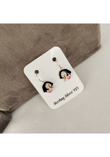 933 Ayar Gümüş Çocuk Küpesi Zarif Ve Güvenli Tasarım Model 10 Gümüş