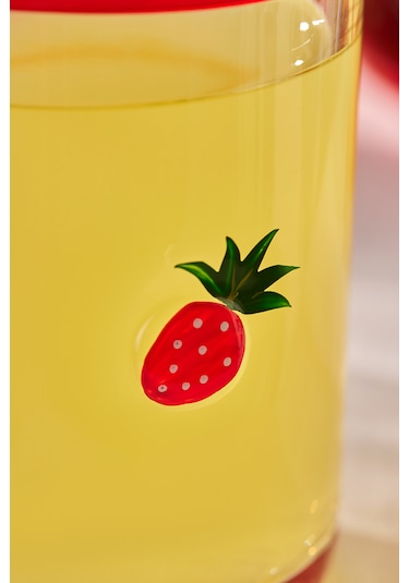 Karaca Strawberry Meşrubat Bardağı 420 ml Kırmızı