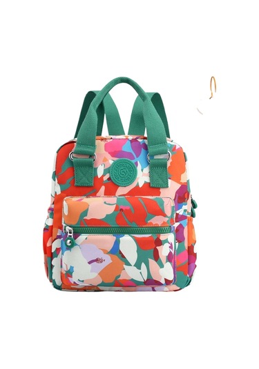 Unicomlife Kadın Gün Küçük Sırt Çantası-bige/yeşil/turuncu Çok Renkli