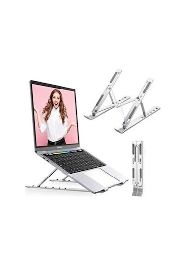 Alüminyum Ayarlı Laptop Apple Uyumlu MacBook Notebook Yükseltici Stand