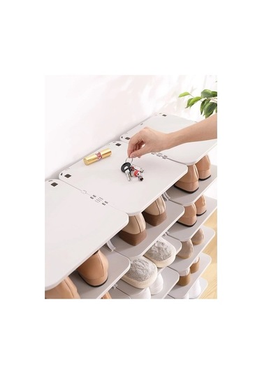 Periboia 5 Katlı Pratik Ayakkabılık - Ayakkabı Rafı Çok Renkli