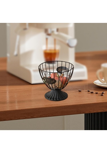 Homyl Kapsül Tutucu Pratik Kahve Pod Düzenleyici Tezgah Ofis Siyah