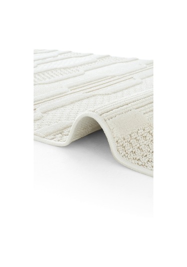 Cool Halı Ares 8801 Krem Yolluk Antre Hol Koridor Halısı Yatak Odası Halı Bukle Kesme Halı Yolluk