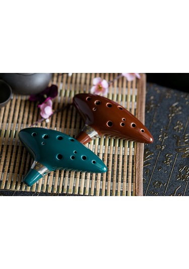 Hermann Mayer Hmo12Gr Pro Seramik Alto Ocarina - Yeşil