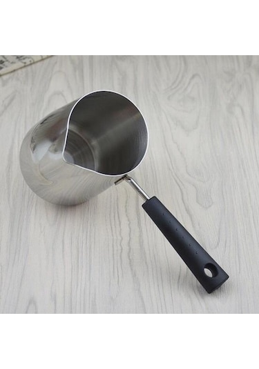 Paslanmaz Çelik Dıy Mum Balmumu Eritme Potası Sürahi Sabun Eriyik Süt Köpürtme 350ml