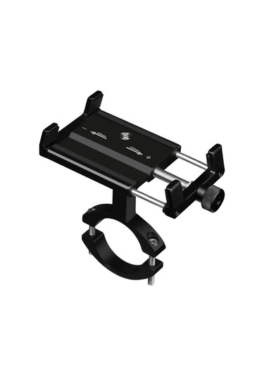 Tw Alüminyum Bisiklet Motosiklet Gidon Telefon Tutucu Siyah